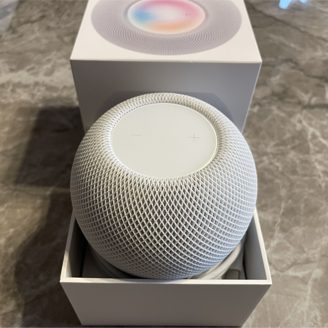 HomePod(ホームポッド)のAPPLE HomePod mini/ホワイト スマホ/家電/カメラのオーディオ機器(スピーカー)の商品写真