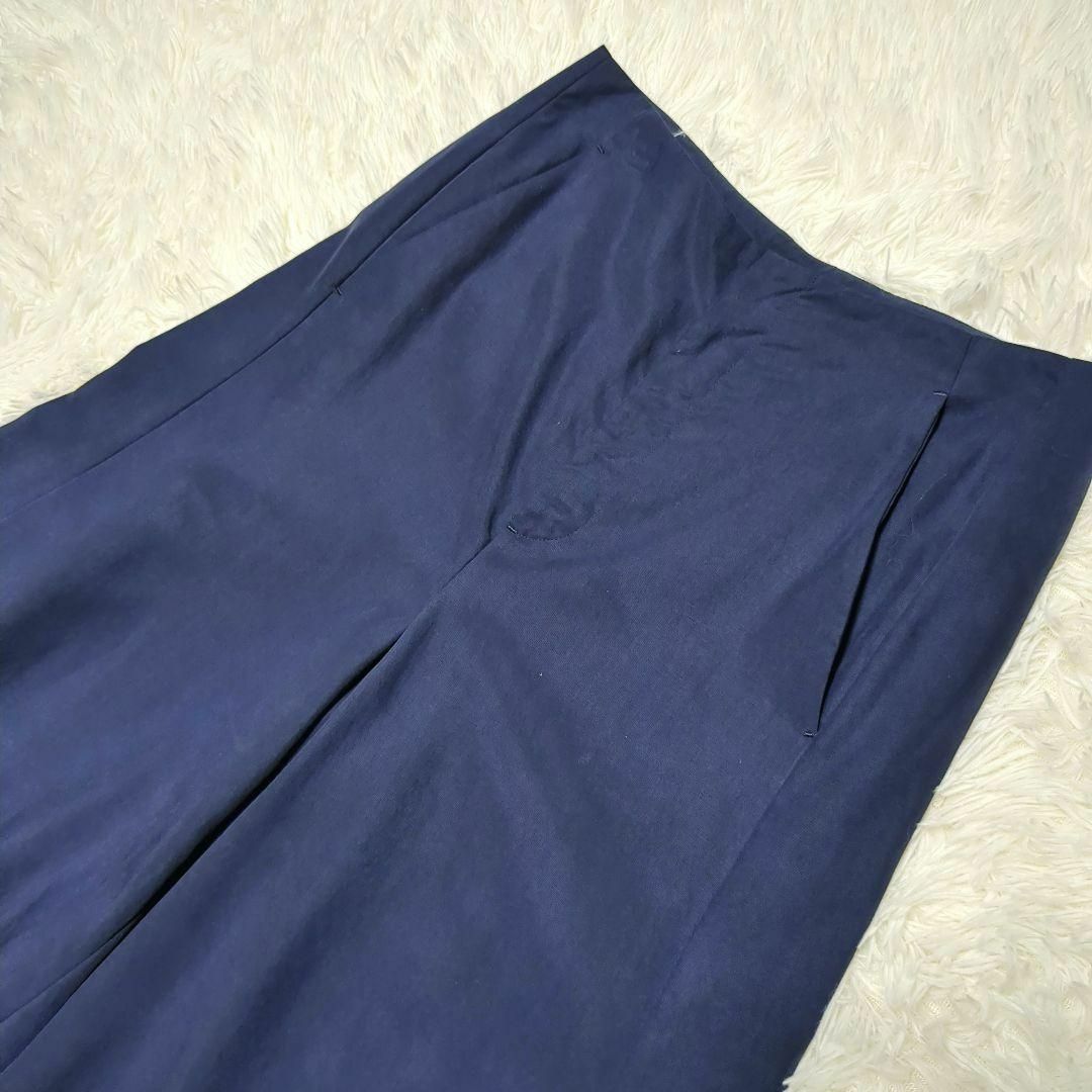 IENA(イエナ)のイエナ ワイドパンツ M ネイビー 紺 ガウチョパンツ キュロットスカーチョ レディースのスカート(ロングスカート)の商品写真