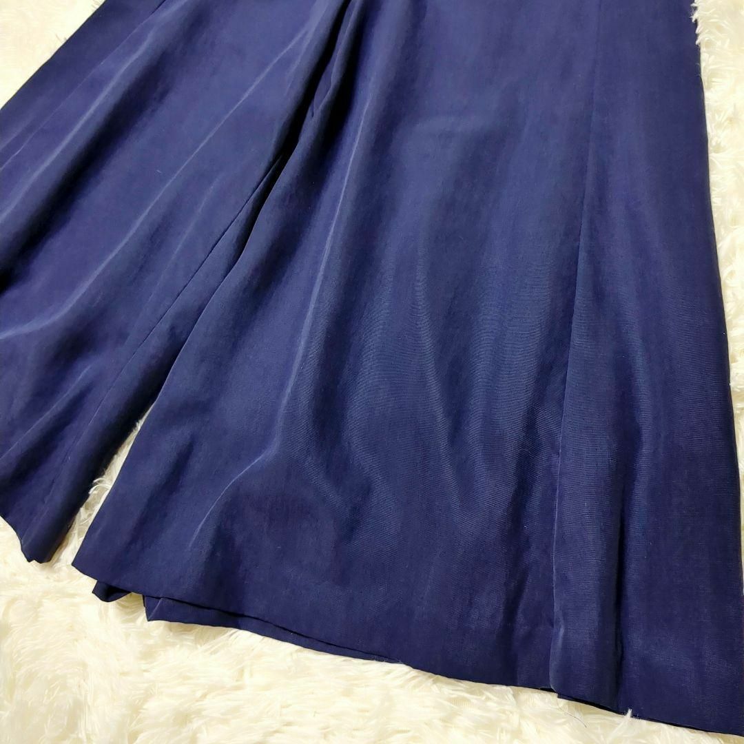IENA(イエナ)のイエナ ワイドパンツ M ネイビー 紺 ガウチョパンツ キュロットスカーチョ レディースのスカート(ロングスカート)の商品写真