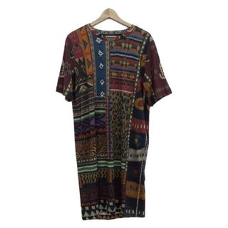 ETRO - エトロ ワンピース ひざ丈 Vネック 半袖 ペイズリー柄 42 ETRO - エトロ ワンピース ひざ丈 Vネック 半袖 ペイズリー柄 42