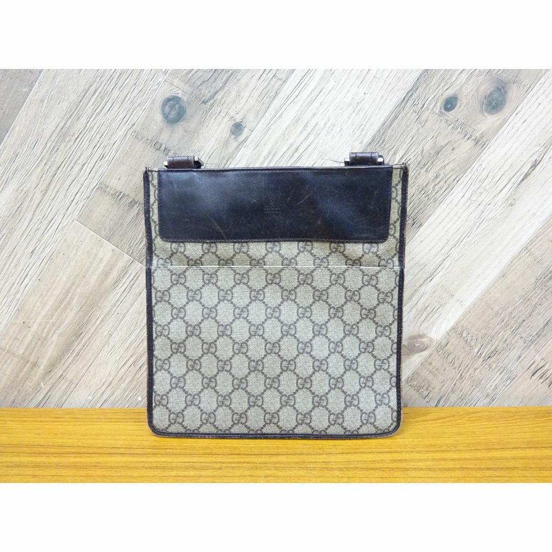 GUCCI - 梅063/ GUCCI グッチ PVC レザー ショルダーバッグ
