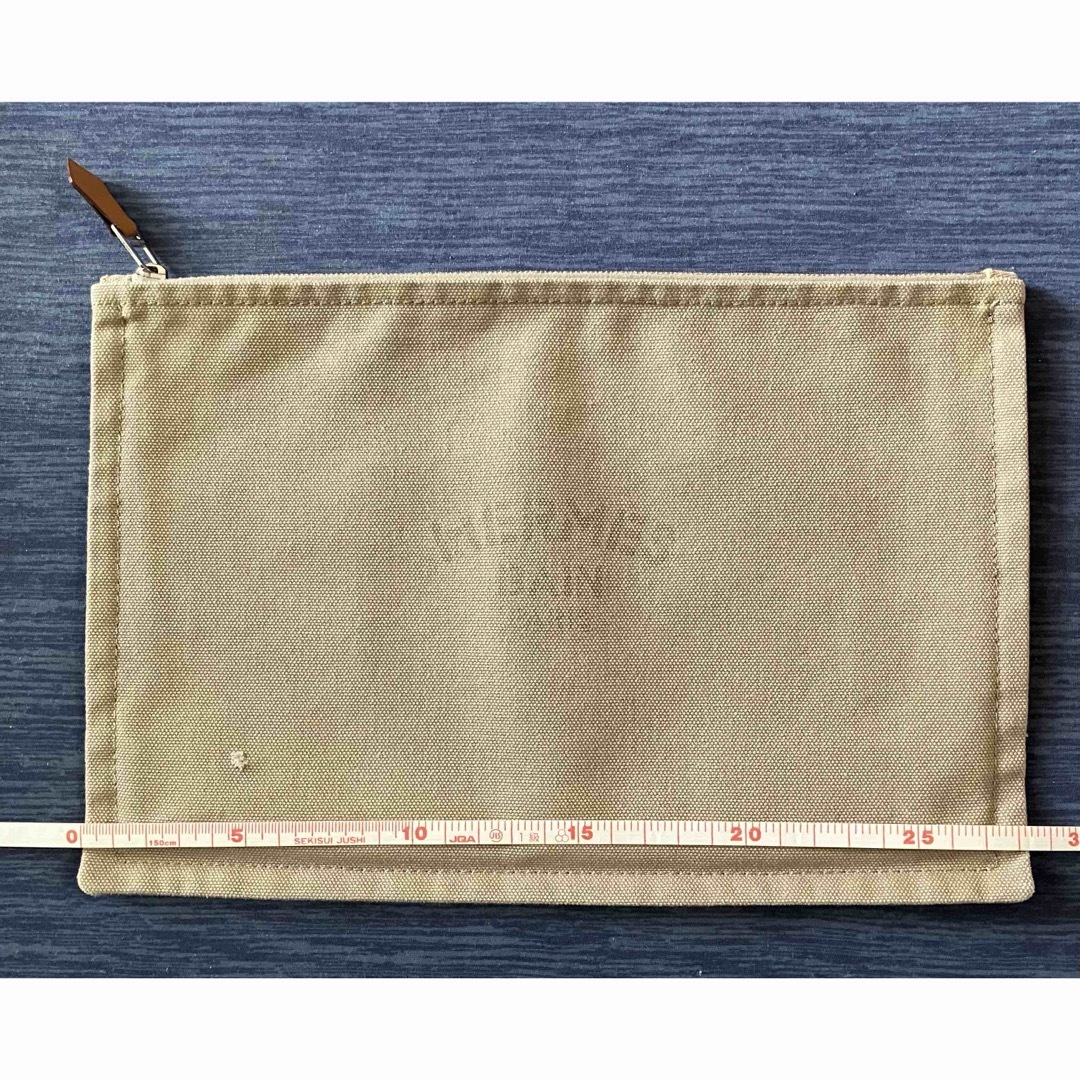 HERMES(エルメス)のエルメス HERMES バイン ポーチ キャンバス コットン ロゴプリント  レディースのファッション小物(ポーチ)の商品写真