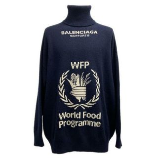 BALENCIAGA - バレンシアガ ニットセーター ウール×ポリエステル BALENCIAGA - バレンシアガ ニットセーター ウール×ポリエステル