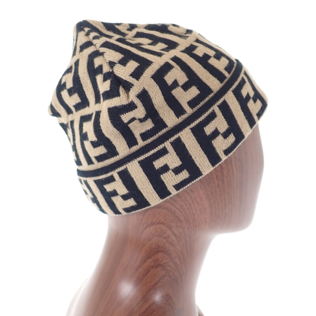 FENDI(フェンディ)のフェンディ FENDI ビーニー ニットキャップ ウール ブラウン レディース メンズ ユニセックス【中古】【SAランク】 レディースの帽子(ニット帽/ビーニー)の商品写真