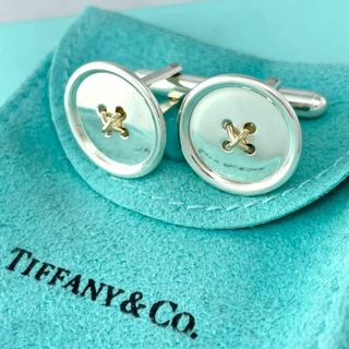 Tiffany & Co. - ティファニー ボタン カフス 750 925 コンビ Tiffany & Co. - ティファニー ボタン カフス 750 925 コンビ