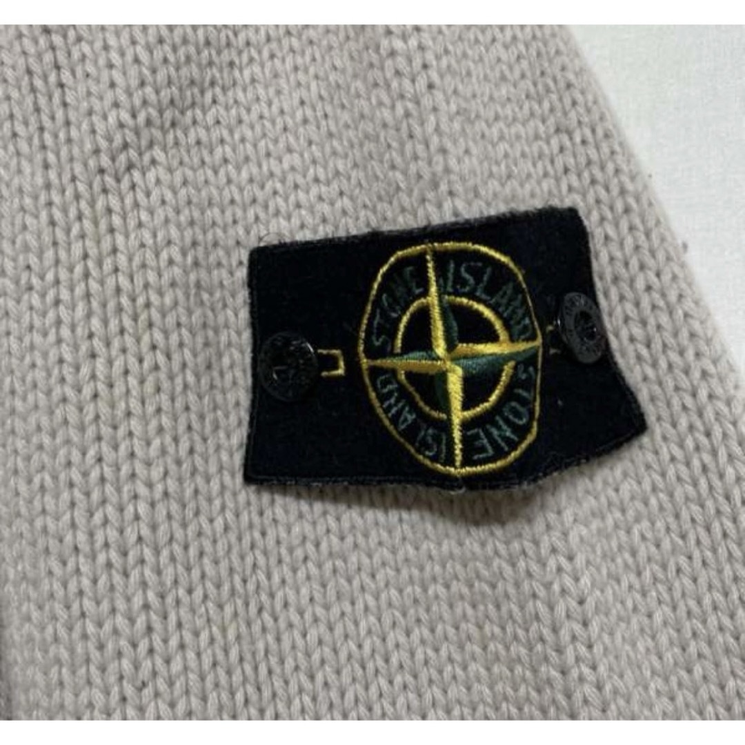 STONE ISLAND - ストーンアイランド ウール ハーフボタン 袖ロゴ STONE ISLAND - ストーンアイランド ウール ハーフボタン 袖ロゴ