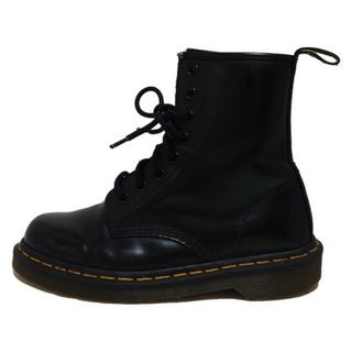 ドクターマーチン(Dr.Martens)のDr.Martens(ドクターマーチン) ショートブーツ 37 EU レディース - 黒 8ホール レザー(ブーツ)