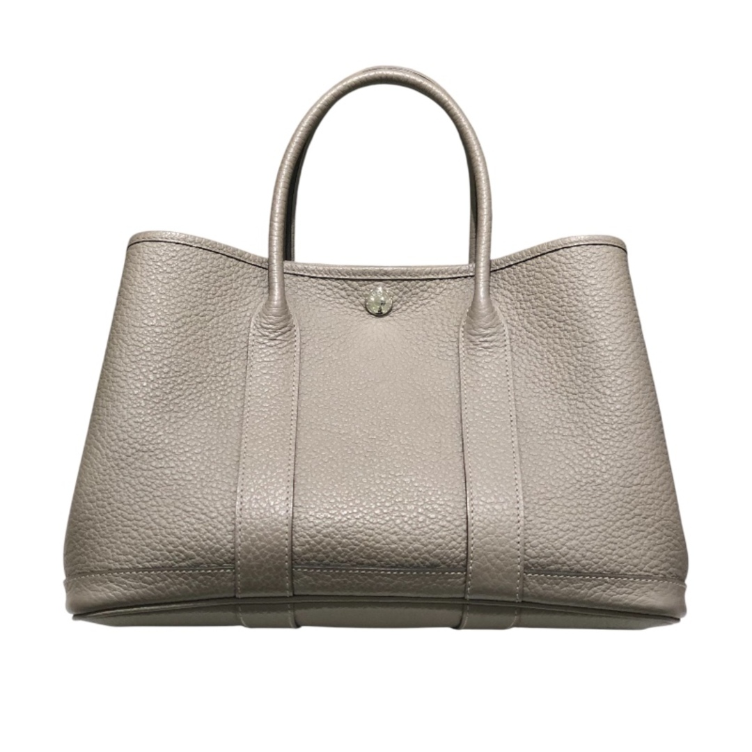 HERMES - 　エルメス HERMES ガーデンパーティTPM A刻 グリアスファルト　SV金具 カントリー レディース ハンドバッグ