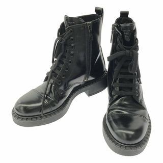 PRADA - 【美品】プラダ モノリス レザー サイドゴアブーツ PRADA - 【美品】プラダ モノリス レザー サイドゴアブーツ