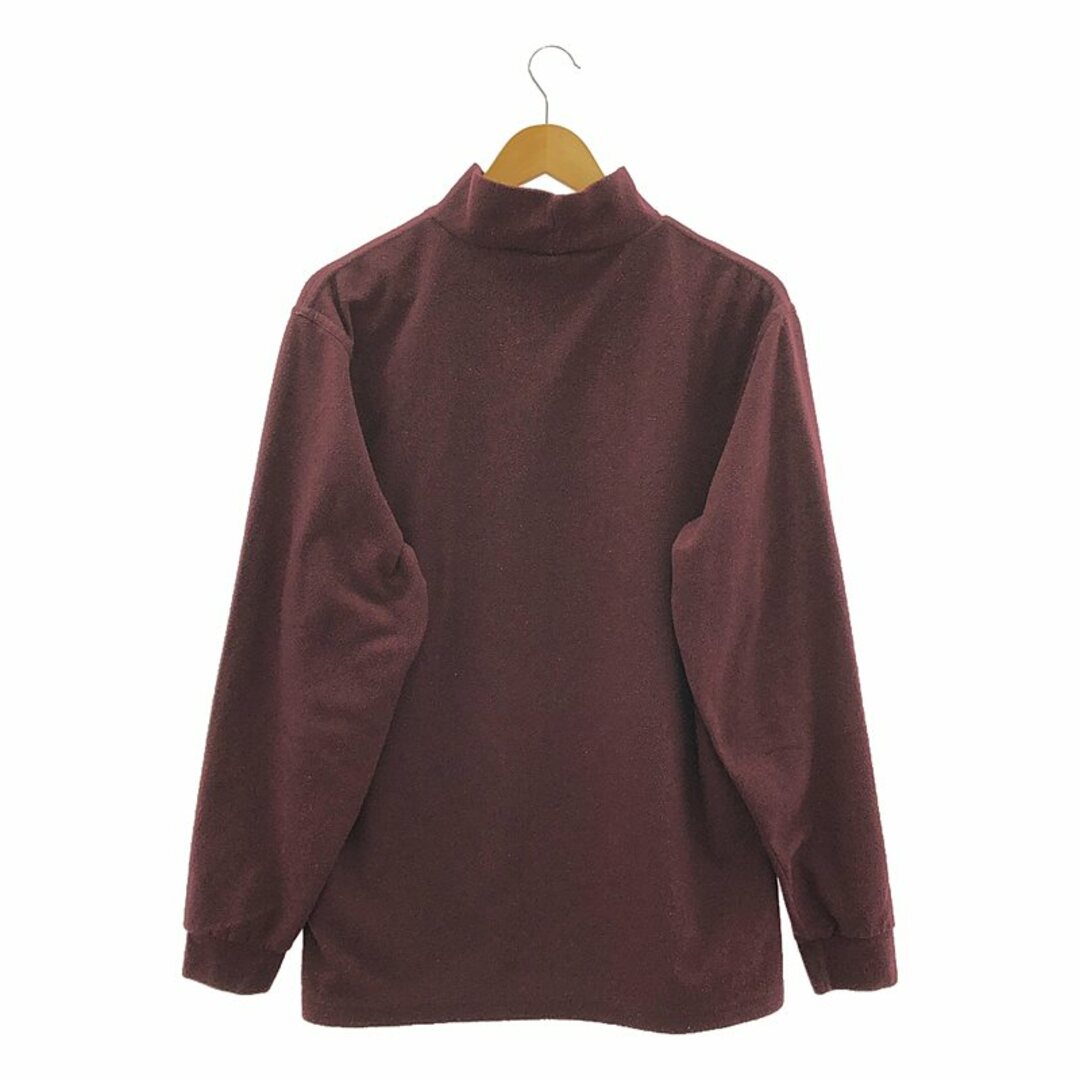 LANDS' END / ランズエンド | 90s ヴィンテージ モックネック フリース カットソー | M | バーガンディー | メンズ メンズのトップス(スウェット)の商品写真