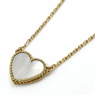 ヴァンクリーフアンドアーペル(Van Cleef & Arpels)のVan Cleef & Arpels ヴァンクリーフ＆アーペル K18YG イエローゴールド ラッキー アルハンブラ ハート シェル ネックレス シェル 4.7g 42cm レディース【中古】(ネックレス)