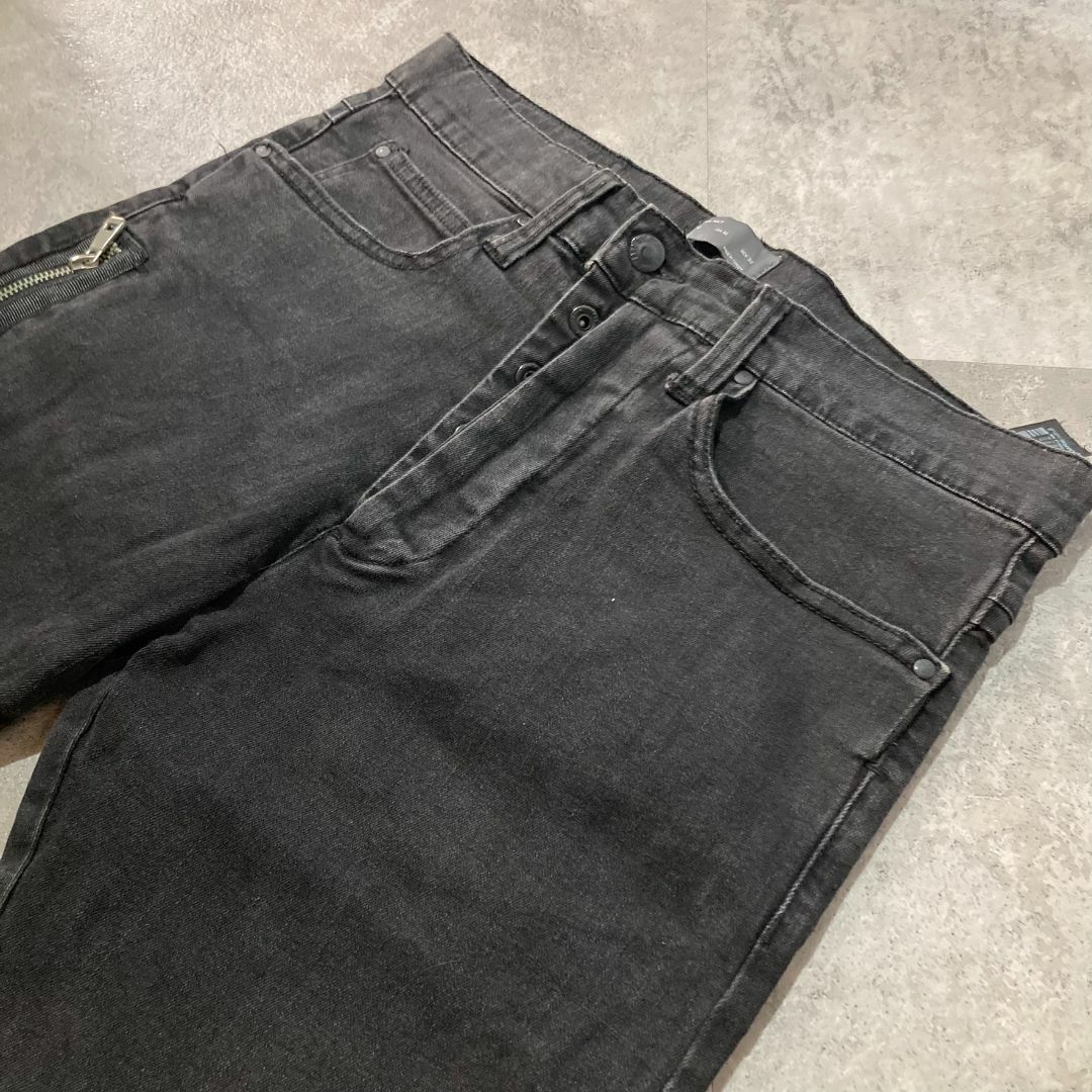 ZARA(ザラ)の【ZARA MAN】ザラ マン サイドジップデザイン ストレッチ スキニーデニム メンズのパンツ(デニム/ジーンズ)の商品写真