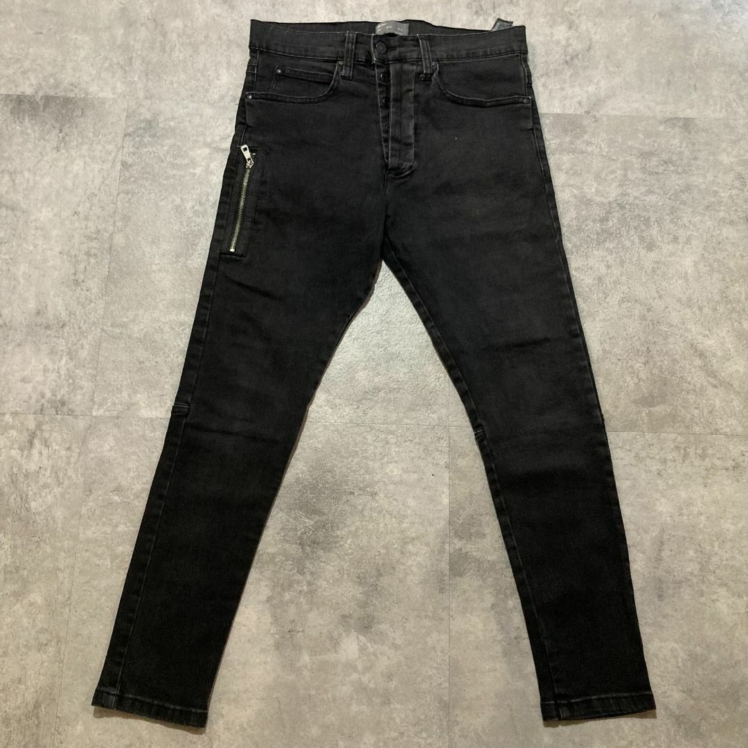 ZARA(ザラ)の【ZARA MAN】ザラ マン サイドジップデザイン ストレッチ スキニーデニム メンズのパンツ(デニム/ジーンズ)の商品写真