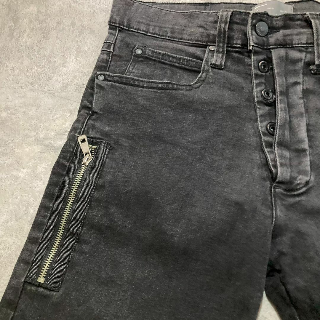 ZARA(ザラ)の【ZARA MAN】ザラ マン サイドジップデザイン ストレッチ スキニーデニム メンズのパンツ(デニム/ジーンズ)の商品写真