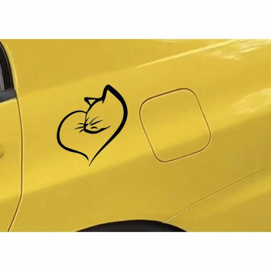 A181　ステッカー　ネコ　オーロラ　車　バイク　自転車　タブレット　シール 自動車/バイクの自動車(車外アクセサリ)の商品写真