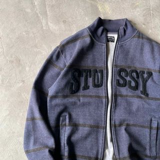 STUSSY - 【センタービッグロゴ】stussyボーダートラック STUSSY - 【センタービッグロゴ】stussyボーダートラック