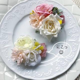 春の花束みたい♡ママとリンク親子コサージュ(単品もOKです♡)148.149(コサージュ/ブローチ)