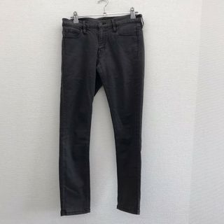 デニムパンツ　黒系　25　スキニー　無地　シンプル　ボトムス　カジュアル(デニム/ジーンズ)