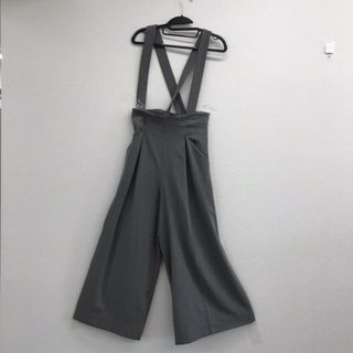 【Age】　灰色系　9　オーバーオール　サロペット　無地　シンプル　カジュアル　ゆったり(サロペット/オーバーオール)