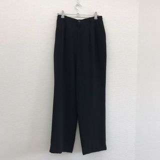 フレアパンツ　黒系　13AR　ワイドパンツ　スラックス　無地　シンプル　ボトムス(その他)