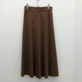 【UNTITLED】アンタイトル　茶系　１　ワイドパンツ　フレアパンツ　無地　シンプル　カジュアル(その他)