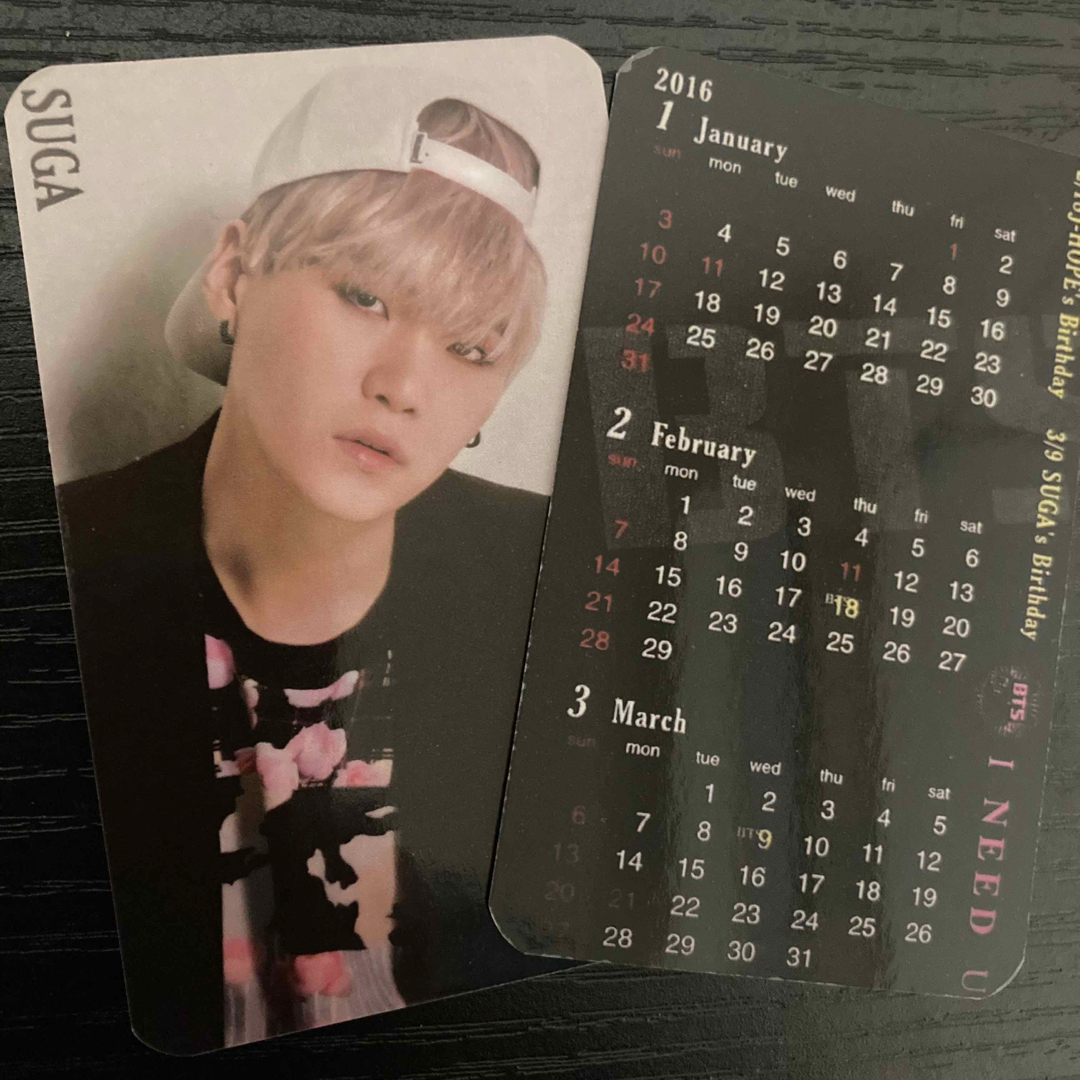 防弾少年団(BTS)(ボウダンショウネンダン)のBTS ミンユンギ SUGA トレカ I NEED U 横浜限定 AgustD エンタメ/ホビーのタレントグッズ(アイドルグッズ)の商品写真