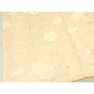 平和屋着物■上質な小紋　絞り　鹿の子舞花文　正絹　逸品　DAAL0028we(着物)