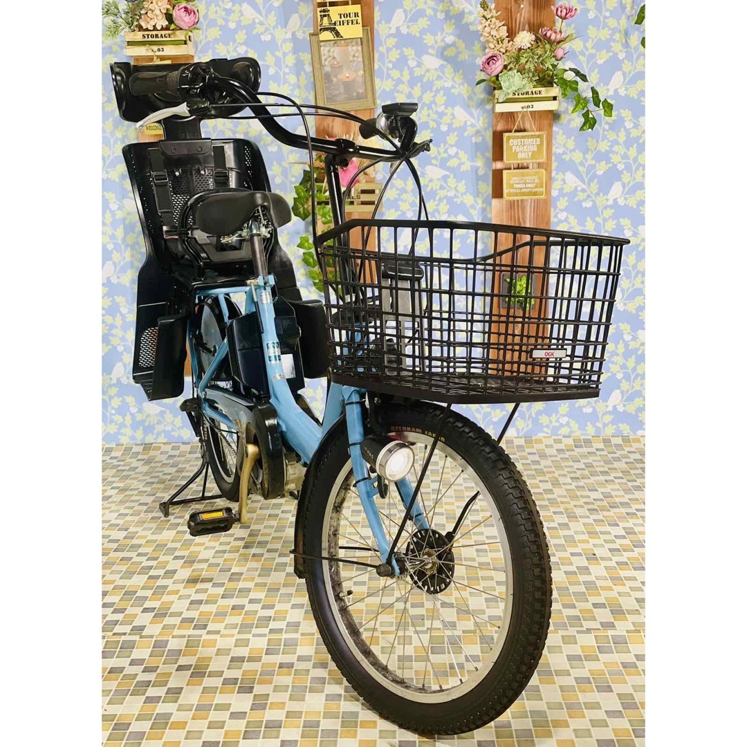 ❸5587子供乗せ電動アシスト自転車YAMAHA 20インチ良好 ❸5587子供乗せ電動アシスト自転車YAMAHA 20インチ良好