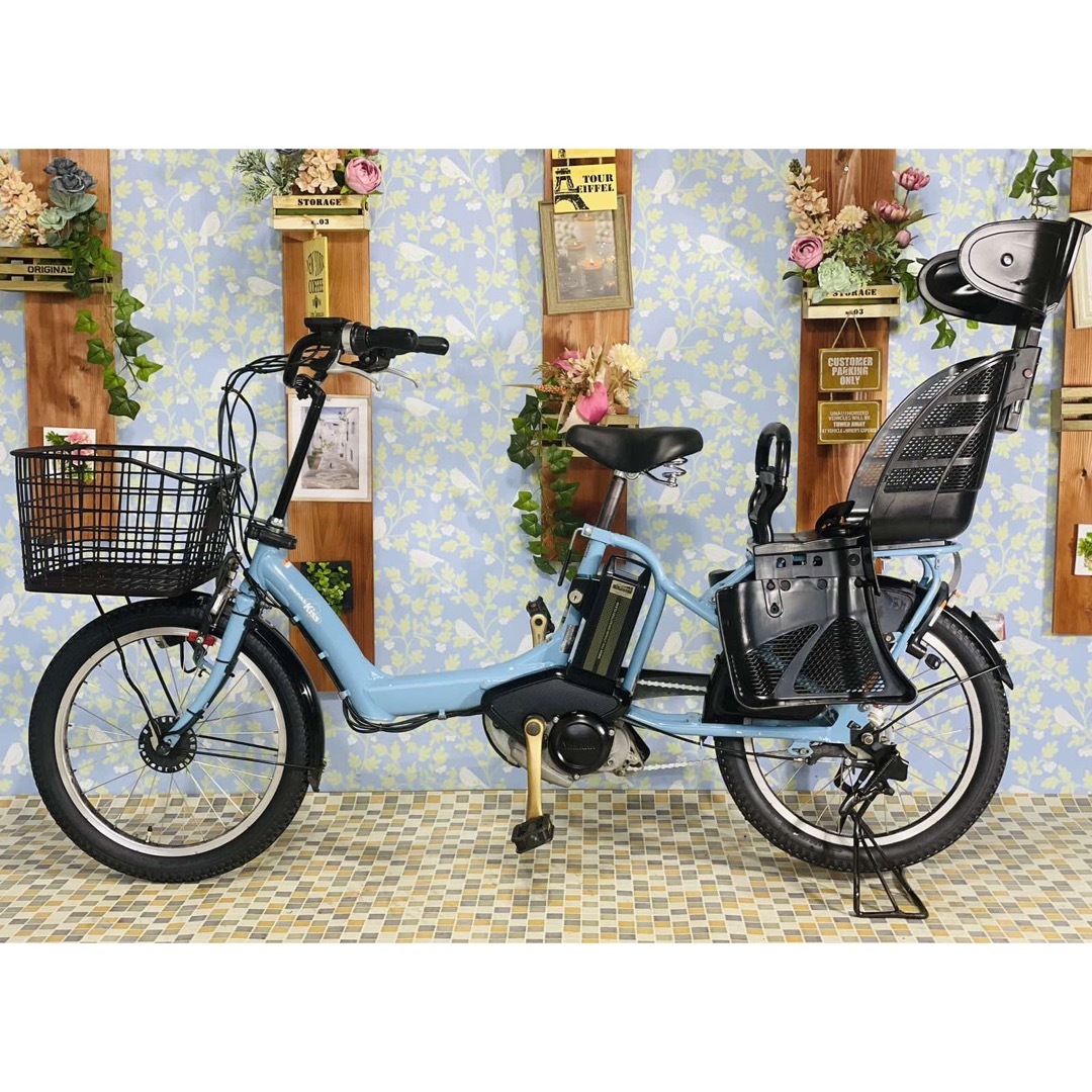 ❸5587子供乗せ電動アシスト自転車YAMAHA 20インチ良好 ❸5587子供乗せ電動アシスト自転車YAMAHA 20インチ良好