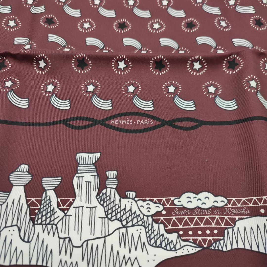 未使用級】HERMES エルメス カレ スカーフ バンダナ