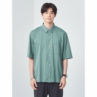 新品 半袖シャツ 緑色 リラックスフィット サイズL(シャツ)