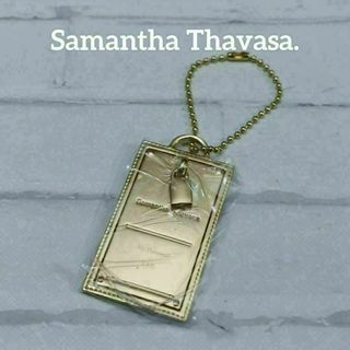 サマンサタバサ(Samantha Thavasa)の【匿名配送】サマンサ タバサ チャーム キーホルダー ゴールド タグ(キーホルダー)