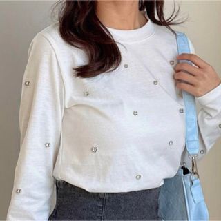 グレイル(GRL)のGRL bijou longt(Tシャツ(長袖/七分))