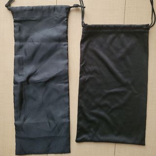 黒巾着袋　２点セット