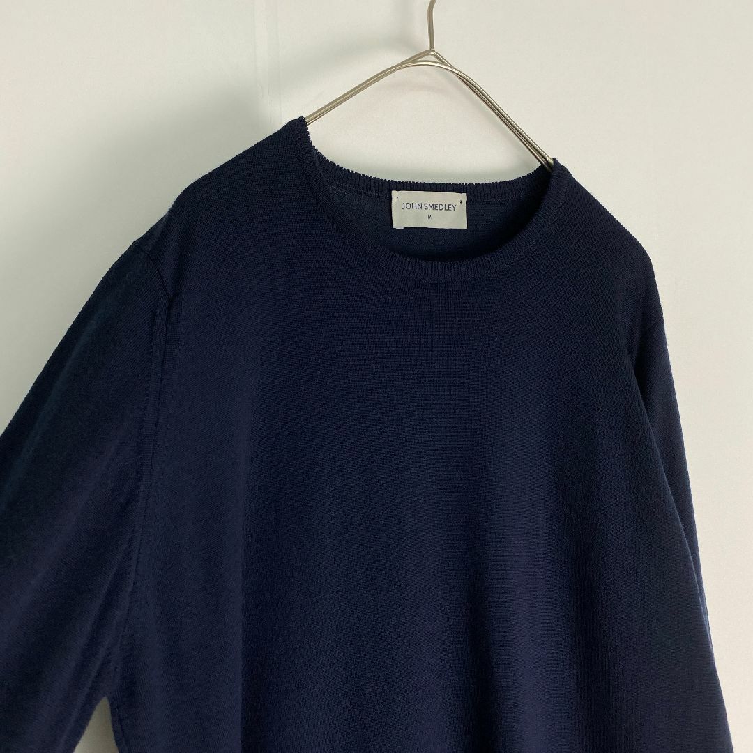 現行タグ/美品 ジョンスメドレー ニット セーター ネイビー ウール L JOHN SMEDLEY - 【姫路東店】 中古 JOHN SMEDLEY | ジョン
