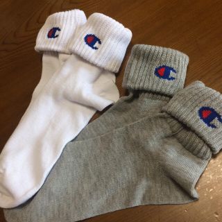 チャンピオン(Champion)の新品★Championワンポイント靴下2足(ソックス)