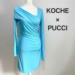 EMILIO PUCCI(ワンピース ・ ブルー・ネイビー/青色系)の EMILIO PUCCI(ワンピース ・ ブルー・ネイビー/青色系)の