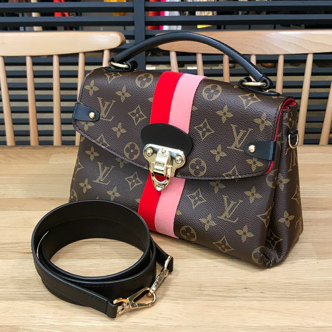 LOUIS VUITTON - 超美品 ルイヴィトン モノグラム ジョルジュBB 2WAYハンドバッグ 黒