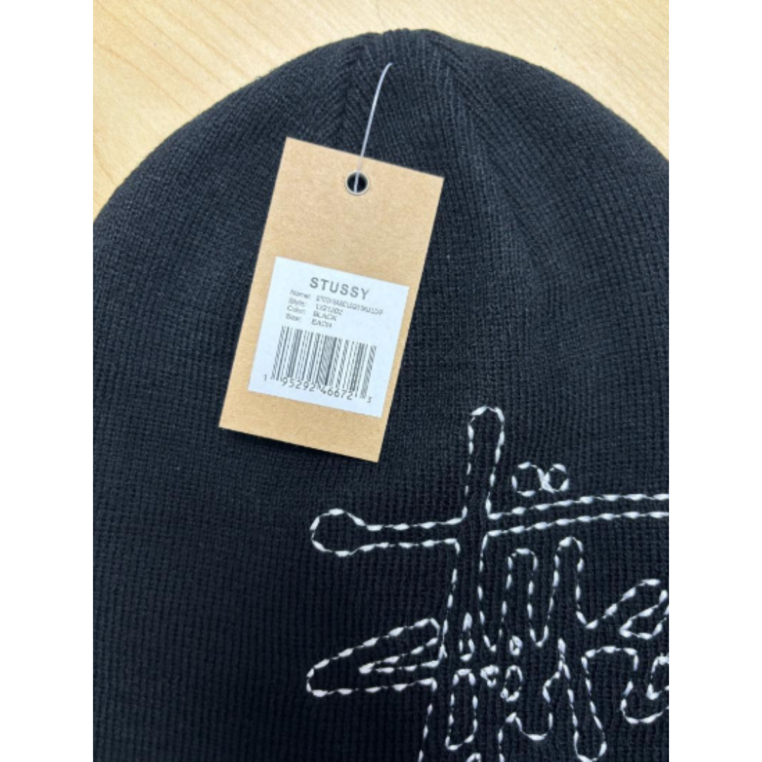 STUSSYSkullcap Basic Logo Stitchニット帽ビーニー STUSSYSkullcap Basic Logo Stitchニット帽ビーニー