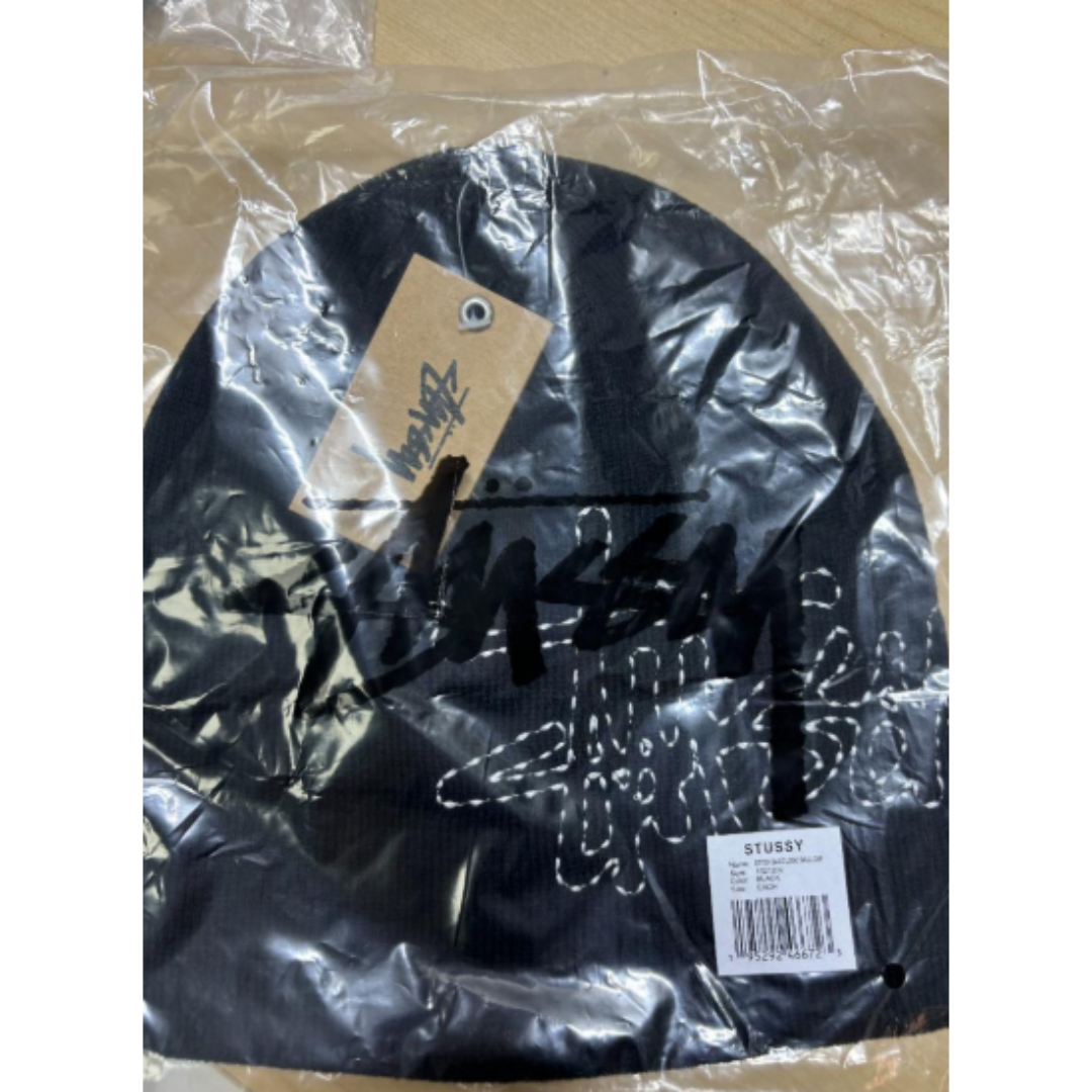 STUSSYSkullcap Basic Logo Stitchニット帽ビーニー