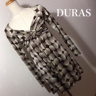 デュラス(DURAS)のDURAS 幾何学模様 チュニック ミニワンピース(ミニワンピース)