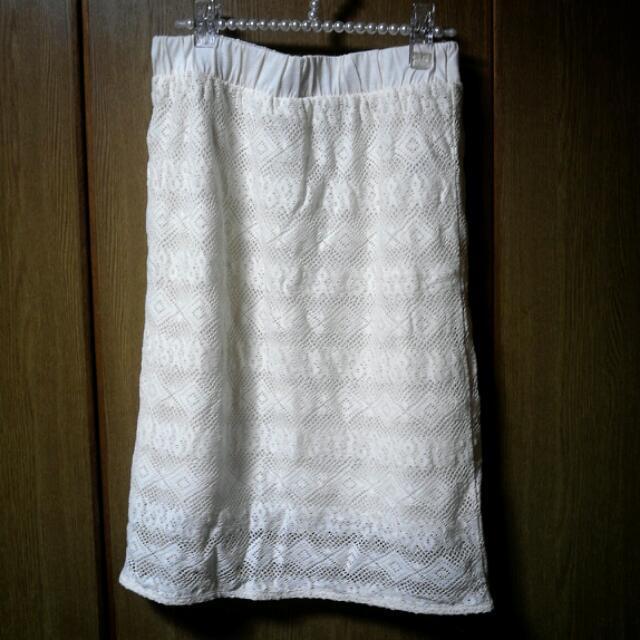 LEPSIM LOWRYS FARM(レプシィムローリーズファーム)のLEPSIM♡レースタイトスカート レディースのスカート(ひざ丈スカート)の商品写真