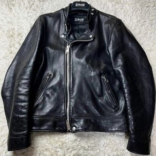 美品 プーマ ライダースジャケット ヴィンテージ加工 カウレザー ネイビー XL 美品 プーマ ライダースジャケット ヴィンテージ加工 カウレザー