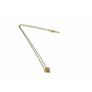 VANDOME AOYAMA ヴァンドーム SV925 ハート ラインストーン ネックレス ペンダント アクセサリー レディース ピンクゴールド系 DH0709(ネックレス)