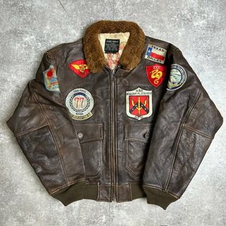 AVIREX - 【90'S】希少XL USA製 AVIREX バックアーチロゴ MA-1 AVIREX - 【90'S】希少XL USA製 AVIREX バックアーチロゴ MA-1