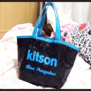 キットソン(KITSON)のkitson バッグ ブルー(ハンドバッグ)