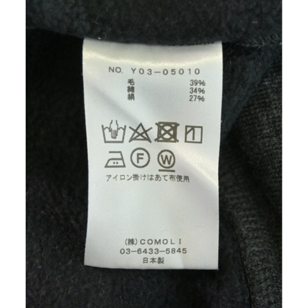 COMOLI コモリ スウェット ダークグレー 3(L位) 0481525A0034 COMOLI コモリ スウェット 3(L位) ダークグレー