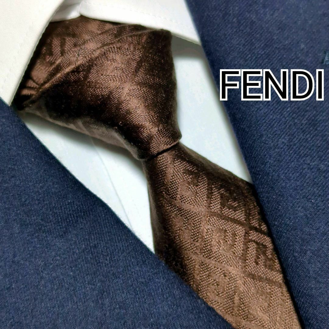 FENDI フェンディ ネクタイ ズッカ FFロゴ 無地調 ハイブランド 高級 FENDI フェンディ ネクタイ ズッカ FFロゴ 無地調 ハイブランド 高級