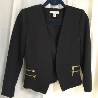 エイチアンドエム(H&M)のH&Mゴールドチャックジャケット(テーラードジャケット)