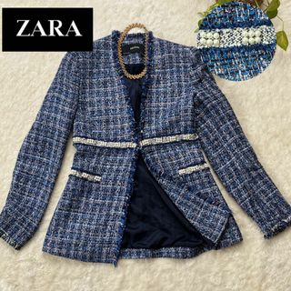 ZARA - 新品タグ付 ZARA ダブルブレストブレザー【L】黒 金 ZARA - 新品タグ付 ZARA ダブルブレストブレザー【L】黒 金